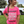 Youth Checked out Tee - Neon Pink