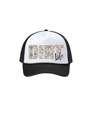 Dirt Life Deadwood Camo Trucker - Black