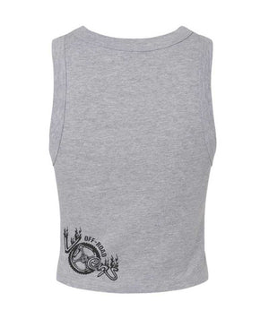 Moto Head Cropped Micro Rib Tank