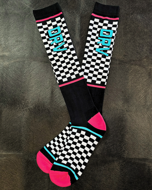Checkered Riding Sock